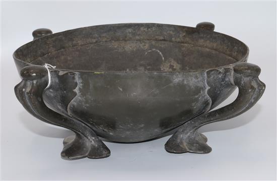 Archibald Knox pewter bowl